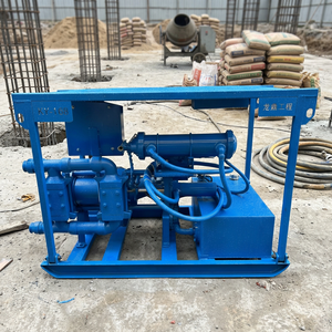 Pompe à coulis hydraulique haute pression à débit variable, moteur 18,5 kW, 280 L, bleue, pression 2-45 bars, automatique, pour béton - Product Image 2
