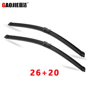 Balais d'essuie-glace sans cadre Gaojie 26+20 pour BMW X4 F26 2014-2017, pare-brise avant, caoutchouc synthétique - Product Image 1