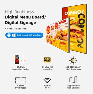 32 Inch 3000nits Electronic <strong>Signage</strong> Digital Sign Boards Advertising Touch <strong>Screen</strong> <strong>Signage</strong> Window <strong>Lcd</strong> <strong>Display</strong> - Product Image 3
