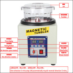 Máquina de Polimento e Moagem de Joias Magnética Motorizada KT-185 com Operação Fácil - Product Image 3