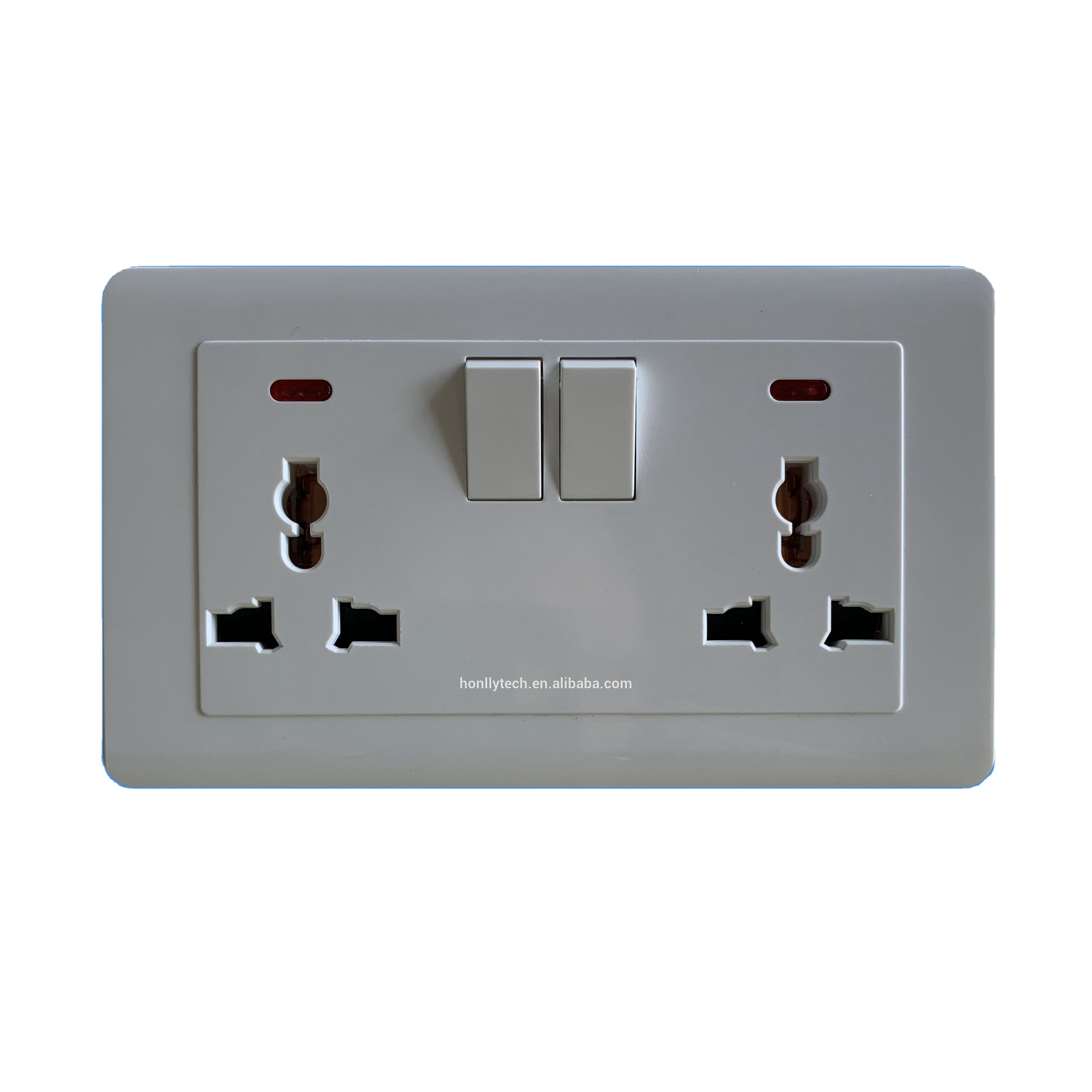 I LumoS White Glass & White 13A UK Plug Single/Double Sockets & Light Switches I LumoS White Glass & White 13A UK Plug Single/Double Sockets & Light Switches