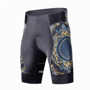 <b>Men's</b> Gel Padded <b>Cycling</b> <b>Shorts</b> Sublimation Print Moisture Wicking Fitted <b>Short</b> Length Bike Tights - Product Image 1