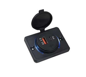 ที่ชาร์จในรถยนต์แบบ USB PD/QC3.0 20W แบบคู่สำหรับยานยนต์ เรือ รถบัส รถบรรทุก - Product Image 1