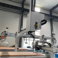 HSR Venta Caliente Máquina Router CNC ATC con Riel Cuadrado de 30 mm para Madera, Router CNC ATC 3D para Fabricación de Puertas de Gabinetes de Cocina y Muebles de Madera
