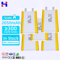 613865 3.8V 2050mAh 4.35V SEL LIPO Ukuran Khusus Baterai Lithium Polimer Isi Ulang Kapasitas Tinggi Daya Tinggi untuk Power Bank