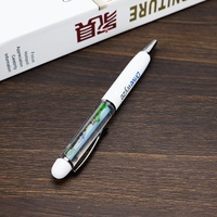 Stylo flottant personnalisé avec sablier liquide, marque Dongguan Sanlead, pour la promotion et les cadeaux