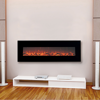 Cheminée électrique murale à télécommande LED Digital Flames 750-1500watts Chauffage