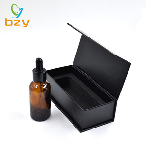 맞춤형 30ml 젖빛 유리 에센셜 오일 세럼 병 블랙 빈 헤어 오일 포장 종이 스포이드 박스 양각 인쇄 - Product Image 6