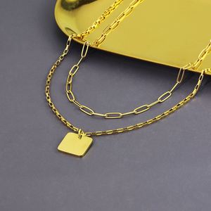 24K Gold Personalize <b>Name</b> Women 3D Laser Printer Engraver Chain Blank <b>Custom</b> Personalized Customized Cham Men Women Bar <b>Necklace</b> - Product Image 3