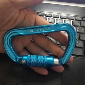 คาราไบเนอร์ล็อคอัตโนมัติ Eda ขนาด 110 มม. อลูมิเนียม 7075 อุปกรณ์ปีนเขา แบบล็อคสองชั้น - Product Image 2