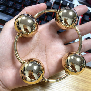 Nuovo Arrivo 2026 Bracciale Punk Placcato Oro 18K con Grandi Sfere CCB, Bracciale Rigido Super Grande a Bolle da 30mm, Accessori - Product Image 5
