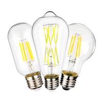 Ampoule LED Edison de haute qualité 5W B22 E27 Mode de commutation de capteur pour l'éclairage commercial domestique avec des bases de variété E14 G9 GU5.3