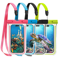 Funda Impermeable IPX8 con Diseño Transparente para Teléfono, Bolsa para Smartphone Compatible con 16 Pro/Motorola, Xiaomi, Huawei, Oppo, Vivo