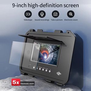 9 pouces 360 rotation Double objectif et localisateur d'objectif unique DVR vidéo industrielle vidange <span class=keywords><strong>plomberie</strong></span> tuyau inspection égout vidange caméra - Product Image 4