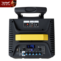 MIC lüks tekerlekler ucuz pil ahşap süper bas tek 12 inç açık Bt mobil DJ USB amplifikatör akustik ses hoparlör