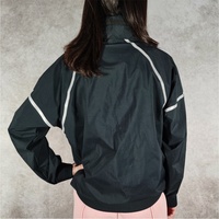 Dames réfléchissantes sans couture personnalisées en plein air 100% polyester sport manteaux de course femmes 160g vestes coupe-vent légères