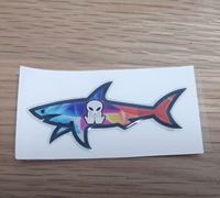 Autocollants de requin écologiques personnalisés et tendance, Flag Gertrude CP Jul Omerta Vrunk Paul et autocollant Paul and Shark