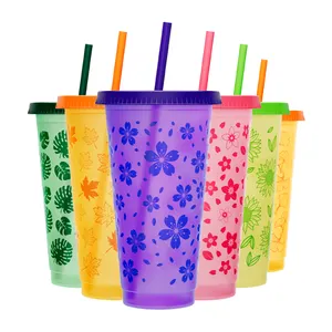 24Oz Plastic Cold Cup Tumbler Christmas PP Plastic Cup