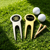 Alat Perbaikan Lapangan Golf Custom dengan Tekstur Permukaan Khusus dan Logo Pribadi, Pesanan Sampel Diterima