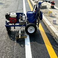 Machine de marquage routier, pulvérisateur de peinture à froid avec contrôle électronique de la vitesse pour le marquage des sols d'usine