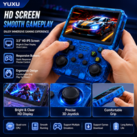 Console de jeu portable rétro YUXU R36S, écran IPS HD de 3,5 pouces, système QZOS, 128 Go, batterie 3500 mAh, 15 000 à 22 000 jeux, portable, OEM