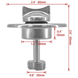 Tapón de Drenaje de Acero Inoxidable ISURE 316 de 1.21 Pulgadas, Accesorio Marino para Barcos y Yates - Product Image 3