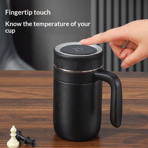 Gobelet isotherme en acier inoxydable avec affichage intelligent de la température, grande capacité 500 ml, logo personnalisé, pour <span class=keywords><strong>homme</strong></span>, gobelet à vide pour affaires - Product Image 5