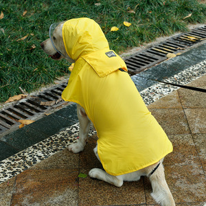 Custom Waterproof <strong>Nylon</strong> Pet Fashion <strong>Raincoat</strong> Lightweight High-Visibility for Walking Dogs Rainy Weather for French Bulldogs - Product Image 1