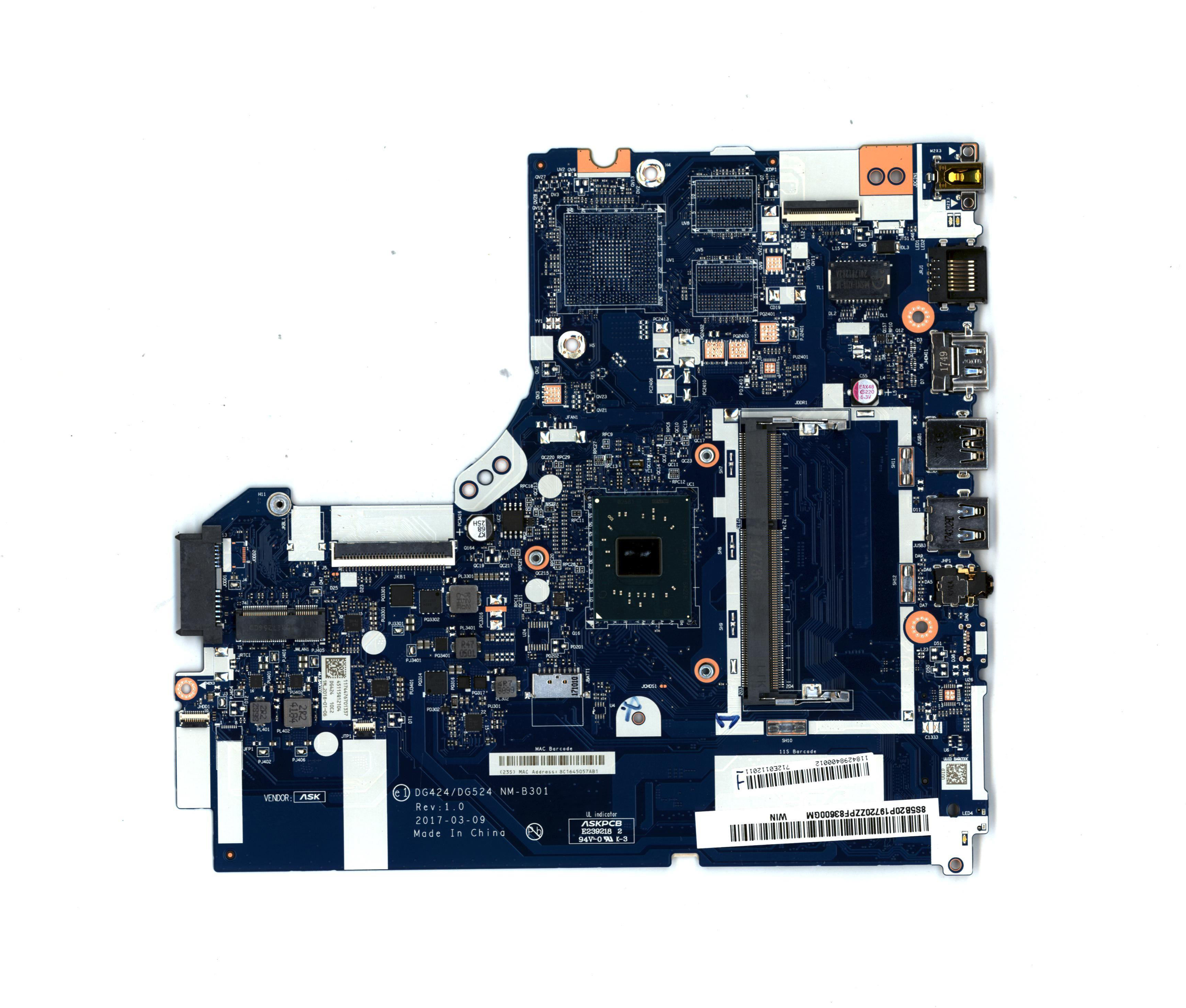 5B20P19720 Laptop Motherboard for Lenovo Ideapad 320-14IAP