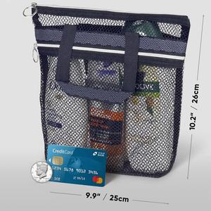 Sac de Douche Pliable Léger à Séchage Rapide en Maille avec Poches Zippées, Sac de Bain Portable pour la Gym et le Voyage - Product Image 2