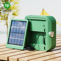 DP vente en gros panneau solaire intégré lampe d'inondation d'urgence à LED rechargeable crochet portable extérieur intérieur avec sortie