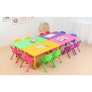 Moetry plastique coloré table et chaise ensembles de meubles pour enfants maternelle école maternelle classe Mesas Sillas Plastico - Product Image 2