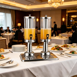 Dispensador <span class=keywords><strong>de</strong></span> Bebidas Doble Tanque Transparente para Buffet, Máquina <span class=keywords><strong>de</strong></span> Té y Jugos para Hotel, Dispensador <span class=keywords><strong>de</strong></span> <span class=keywords><strong>Cerveza</strong></span> y Bebidas Calientes para Fiestas y Restaurantes - Product Image 4