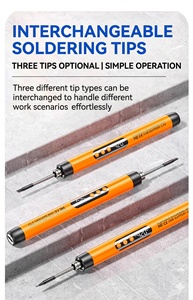 3.7V USB Rechargeable Cordless Soldering Iron <b>Kit</b> Portable Wireless Digital LED Display <b>Electric</b> Welding Pen <b>Kit</b> with Rosin Tips - Product Image 5