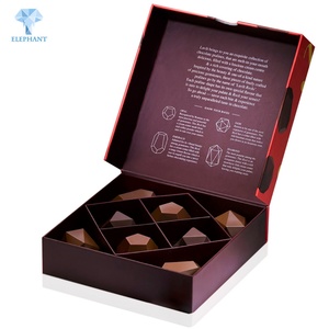 Custom Food Grade Colorful Wedding Chocolate Large <b>Foldable</b> Candy Cufflink Gift <b>Box</b> - Product Image 3