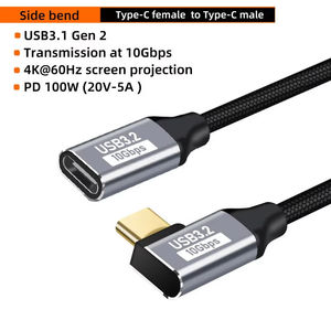 Câbles <span class=keywords><strong>USB</strong></span> 3.1 Type C vers Type C Gen2 multifonctions Xput 10 Gbps, PD 100 W 5 A 20 V, charge rapide du téléphone, câble de données <span class=keywords><strong>USB</strong></span> Type C - Product Image 2