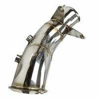 Header knalpot untuk 2013-2016 BMW N55 M135i M235i 435i F32 F33 F36 F22 F23 4 "knalpot Downpipe tunggal