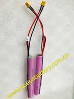 Batterie 18650 2S 30Q QB18650 7.2V-8.4V 3000mAh pour pistolet à eau M4 CS pour enfants, prise XT30 JST, certifiée KC/CE
