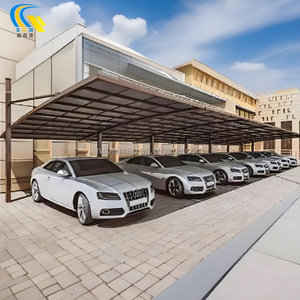 Su misura singolo lato diagonale Pull Carport sistema doppia lega baldacchino in alluminio rifugio per parcheggio esterno in metallo capannone <span class=keywords><strong>auto</strong></span> - Product Image 5