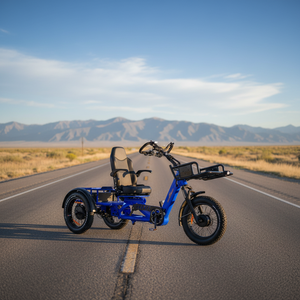 Nouveau Tricycle Motorisé Adulte à Énergie Nouvelle, Auto-chargeant, 1750W, 40km/h, Roues à Pneus Larges 20"*4.0, Carrosserie Ouverte, Haute Puissance - Product Image 1