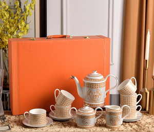 Luxury Stocked High Grade 58pcs Bone China <b>Dinnerware</b> <b>Set</b> Animal Pattern In-glaze Cup Kit Coffee Restaurant Western Ceramic - Product Image 1