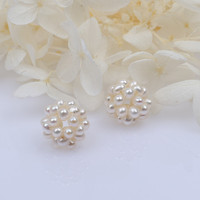 Perles de culture d'eau douce naturelles de 2-3 mm, forme de boule, pour la fabrication de bijoux DIY, qualité Aaa