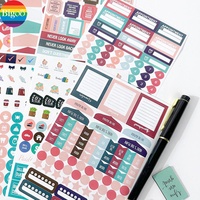 Ensemble cadeau carnet de planification budgétaire avec stylo autocollant ensemble de papeterie personnalisé pour fournitures de bureau scolaire