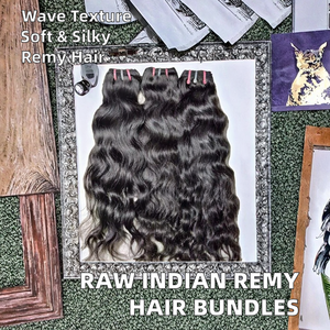 Venta al por mayor sin procesar Natural Remy cutícula alineada cabello humano indio trama de encaje completo onda de agua paquetes rizados 100g características suaves - Product Image 2