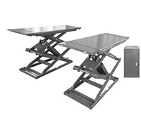 Plateforme de réparation automobile hydraulique ultra-mince à profil bas, mini-élévateur à ciseaux pour alignement de petits véhicules