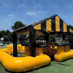 21 pies amarillo adultos inflable piscina Bar soplado piscina Bar asientos para fiesta alquiler amarillo inflable Pub casa publicidad inflables - Product Image 5