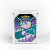 Portable Pokémon Étain Affichage Acrylique Cas En Plastique Booster Pack Cas avec Surface Polie pour Pratique Stockage Affichage Marchandises