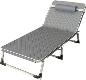 Fabricación de cama de campamento plegable, muebles de dormitorio, sofá cama ajustable plegable, cama individual - Product Image 4