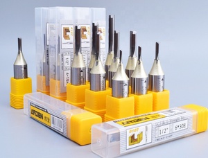 Arden Fraise <span class=keywords><strong>CNC</strong></span> Routeur <span class=keywords><strong>Bits</strong></span> A0107014 Double Flûte Plongeante Routeur Bit pour le travail du bois - Product Image 4