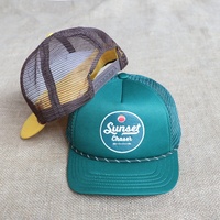 Casquettes Trucker 5 Panneaux pour Hommes, Vente Directe Usine, Logo Imprimé Personnalisé, Dos en Mousse et Maille, Visière Courbée avec Cordon, Idéales pour l'Été et l'Extérieur